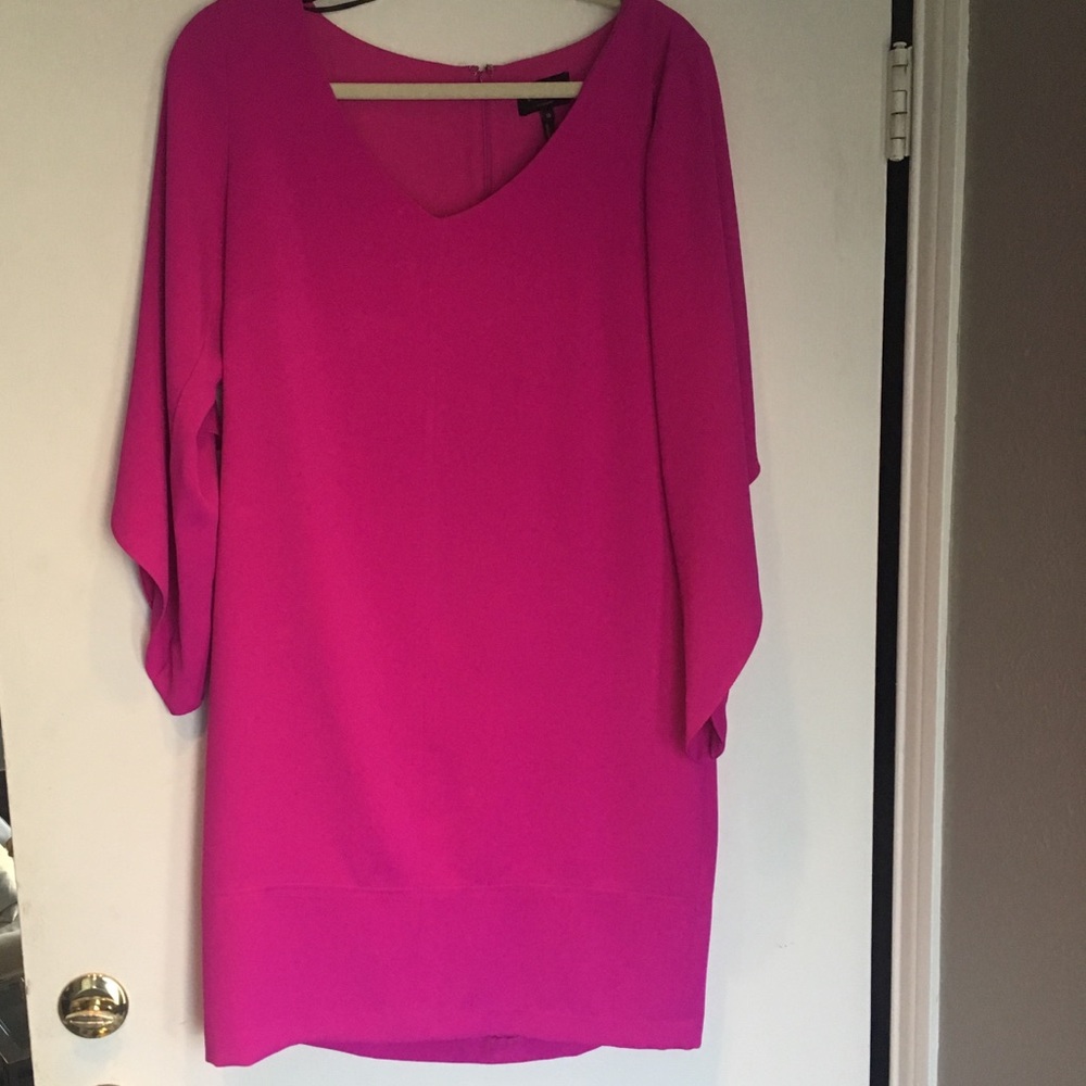 Bright magenta cocktail dress